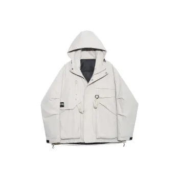 Tryforlove Autumn And Winter Season Jackets Coats Unisex Ecru Black