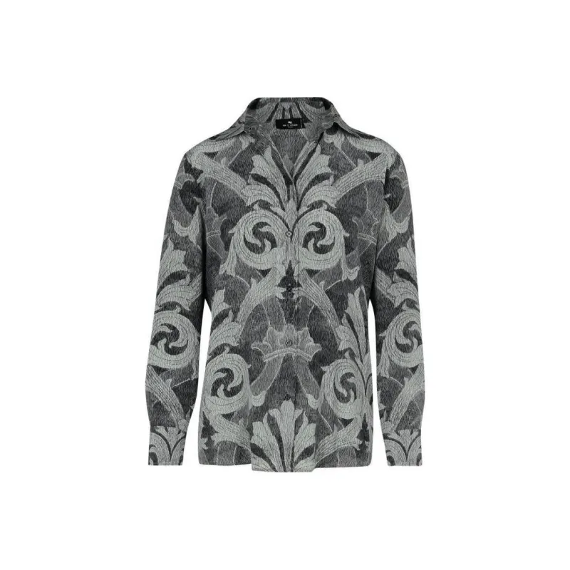 ETRO Floral Printed Straight Hem Shirt-0
