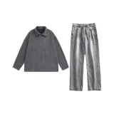 Dark Gray Sweatshirt+Smoke Gray Pants