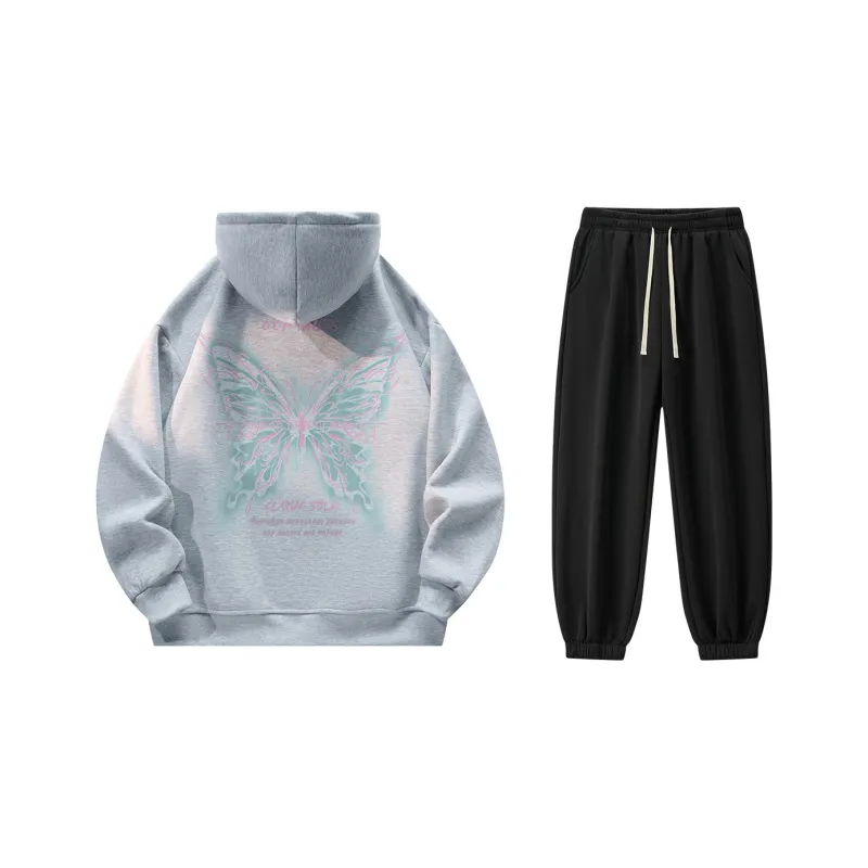 Small Columns Under The Sea Sweatshirt Set Unisex-14
