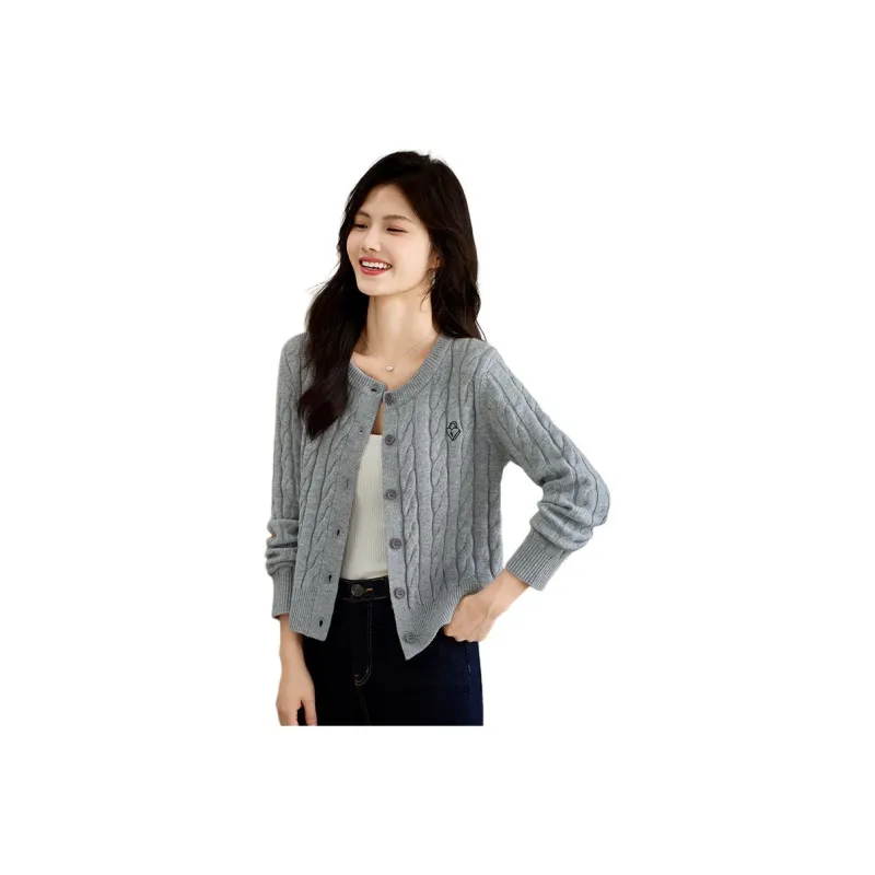 She Enjoys Knitwear Women's Smoke Gray-0