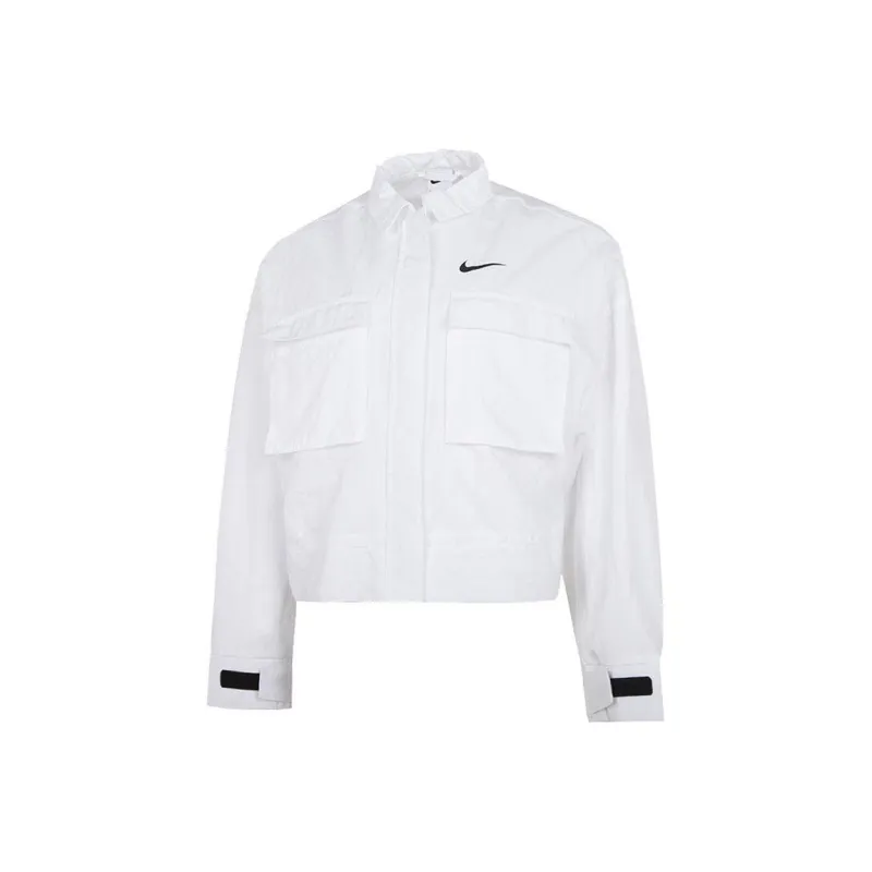 Nike Sportswear Essentials Series Jackets Women's White-0