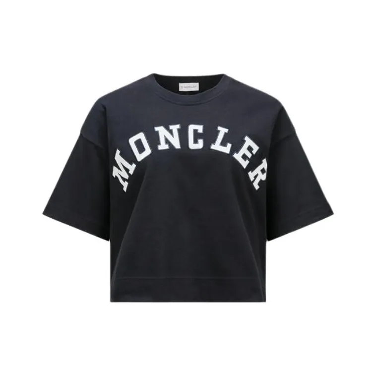 Moncler Logo patches Cotton T shirt-0