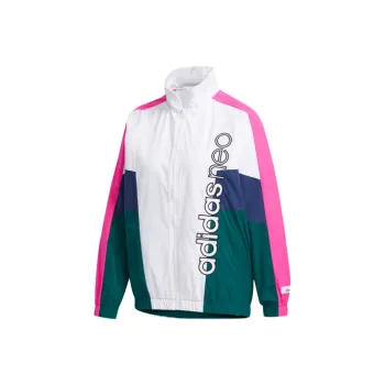 Adidas Neo Retro Sports Stand Collar Jackets Women's Forest Green