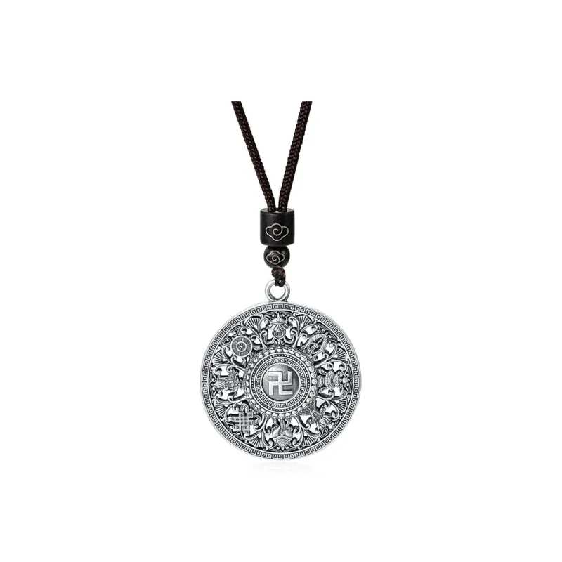 Bear Silversmith 999 Fine Silver Sterling Silver Necklace Unisex-4