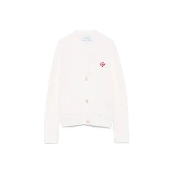 CASABLANCA Logo Patch Knit Cardigan
