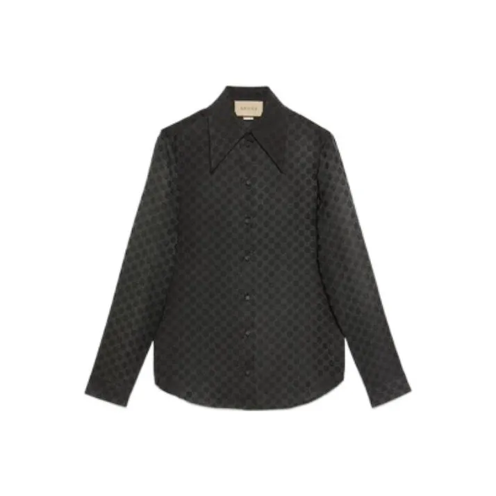 GUCCI GG print Silk Shirt-0