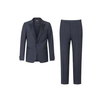 Ermenegildo Zegna Logo patch Single breasted Blazer