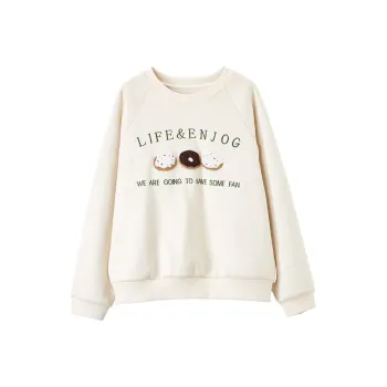 XIANGYING Sweatshirt Women's Beige