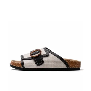 Mule Donkey Abrasion Resistant, Odor Resistant Slide Slippers Women's Amber White