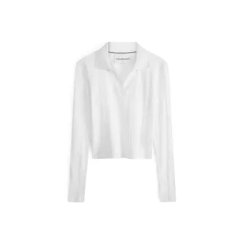 CALVIN KLEIN Polo Shirt Women's White