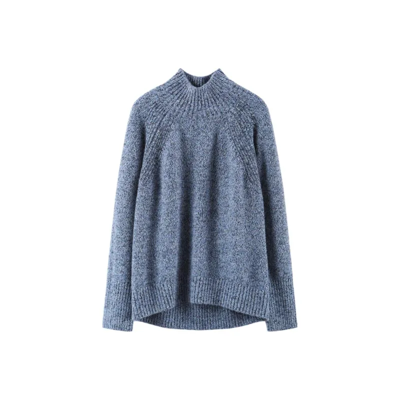 MAIGRE SIMHAT Cashmere Sweater Women's Heather Blue-0