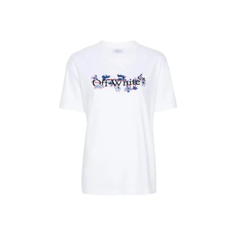 OFF WHITE Logo print Cotton T shirt-0
