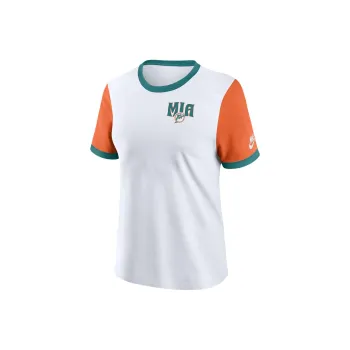 Nike Miami Dolphins Rewind Women's Nike Nfl Ringer T-Shirt