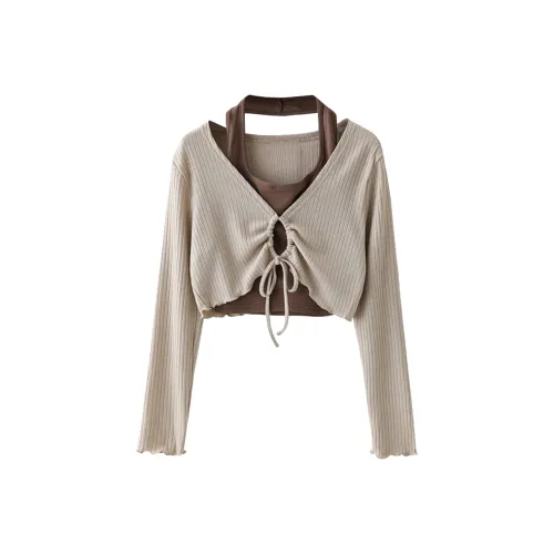 PAIN OR PLEASURE Knitwear Women's Khaki