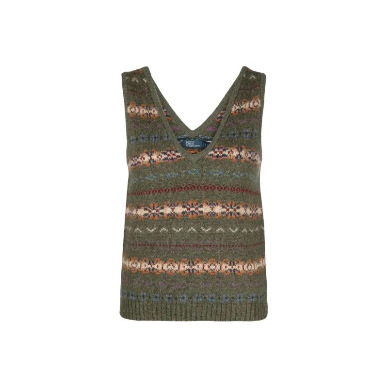 Polo Ralph Lauren Fair Isle Sleeveless Jumper-0