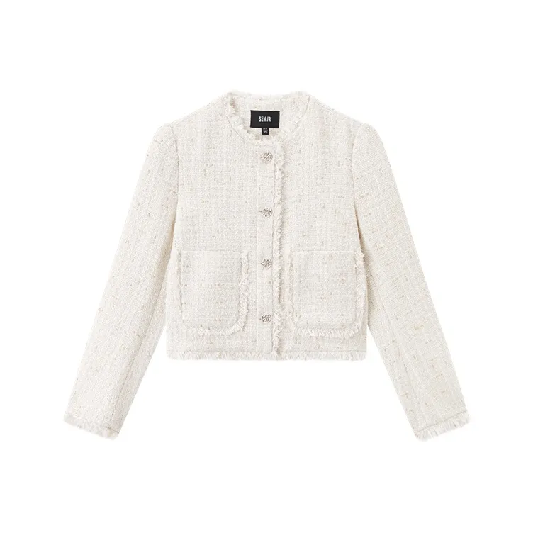 SEM/R Jackets Coats Women's White Tone-0