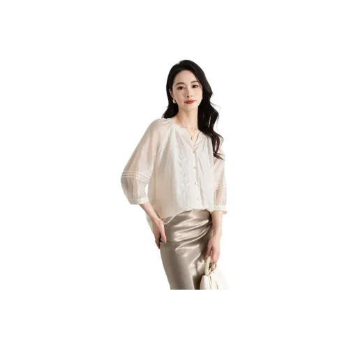 Shavani Shirt Women's Pearl White