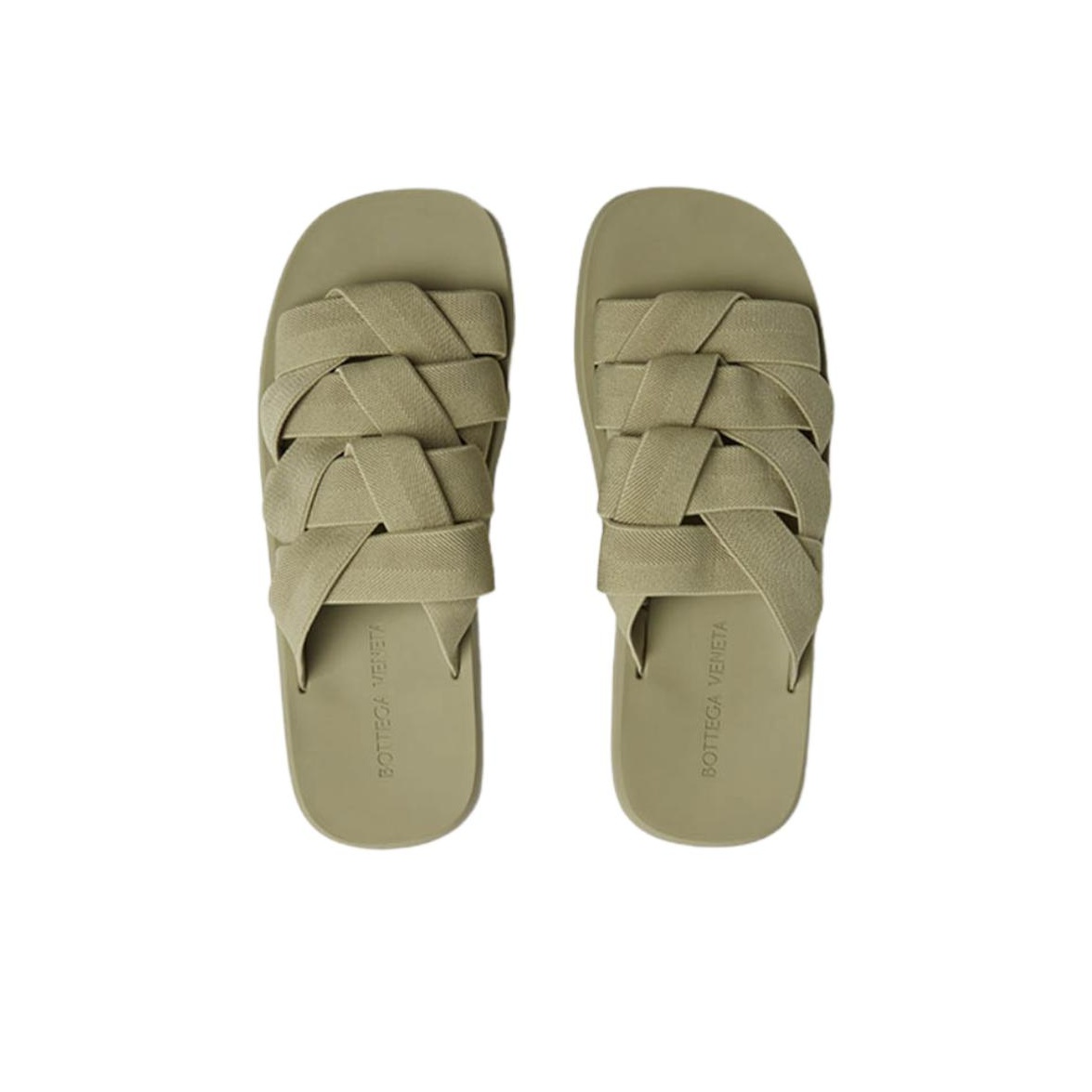 サンダル・ミュール Bottega Veneta Green nappa leather slippers Bottega Veneta Green Leather Slippers for Women Online USA