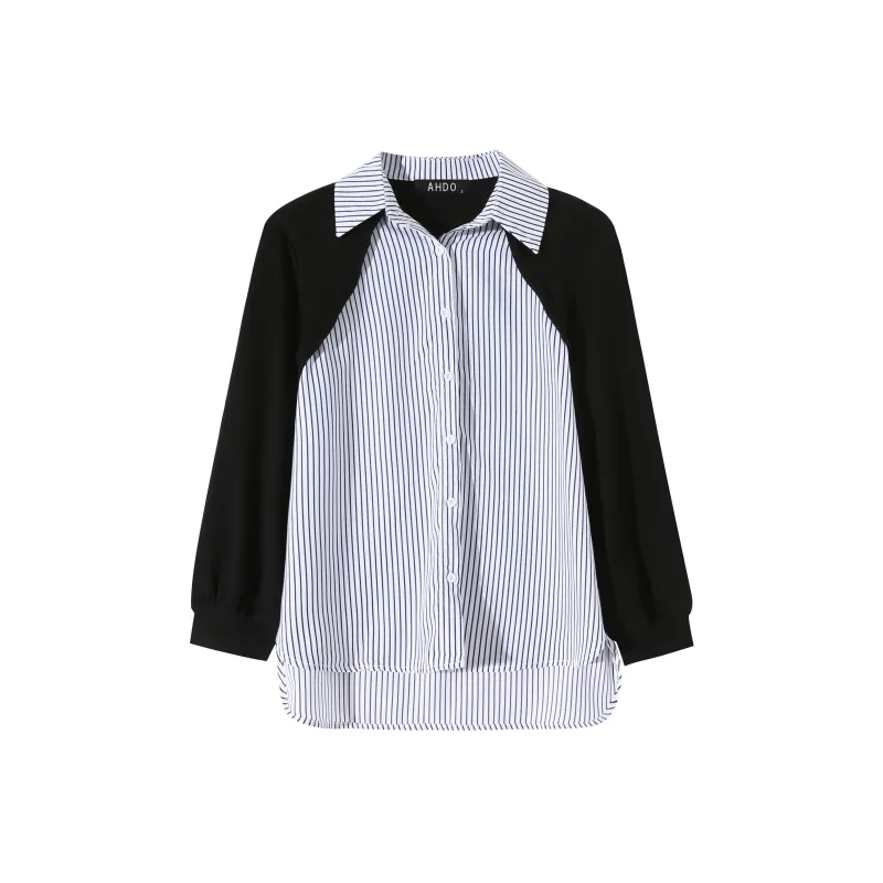 AHDO Shirts Women's Black/White-0