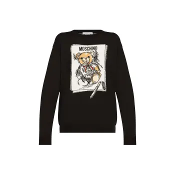 MOSCHINO Teddy Intarsia Knit Sweater