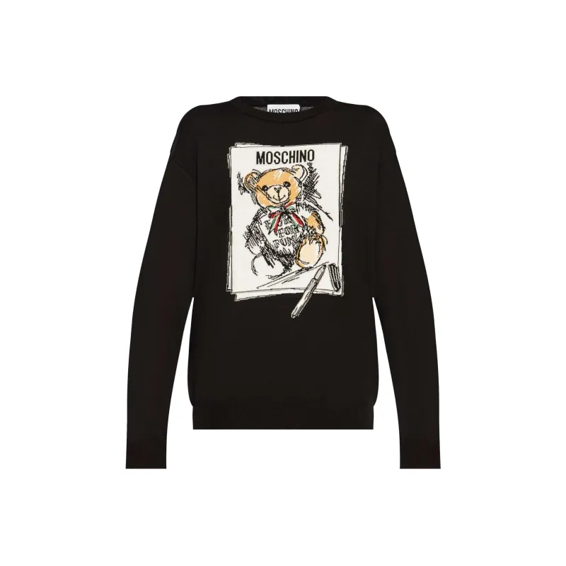 MOSCHINO Teddy Intarsia Knit Sweater-0