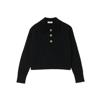 Sandro Cashmere Sweater Women's Black