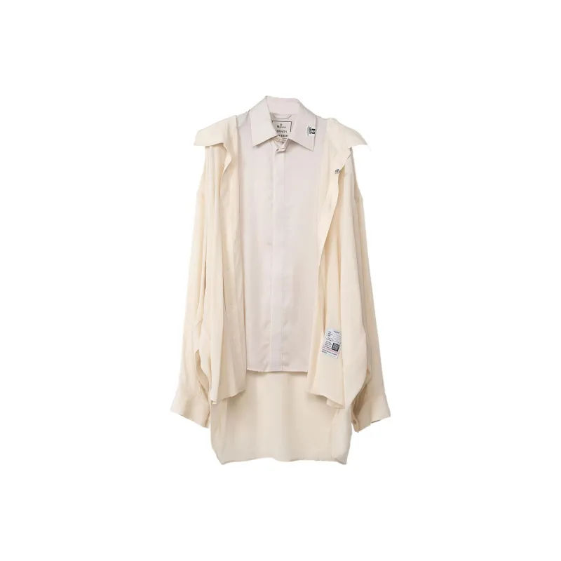 Maison Mihara Yasuhiro Long sleeve Layered Shirt-0