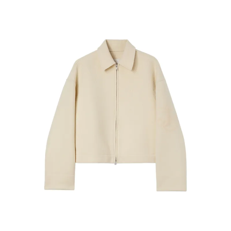 JIL SANDER Zip Up Straight Hem Jacket-0