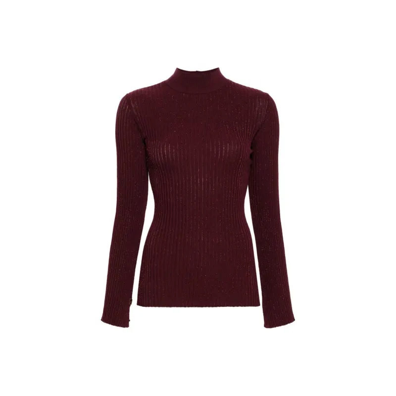 Elisabetta Franchi Turtleneck Lurex Sweater-0