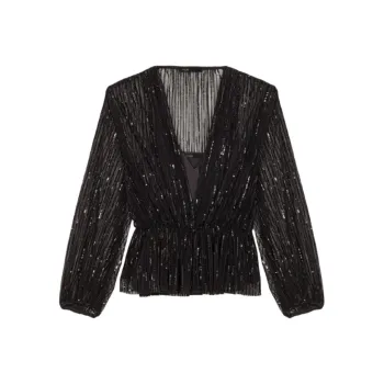 Maje Sequinned Blouse