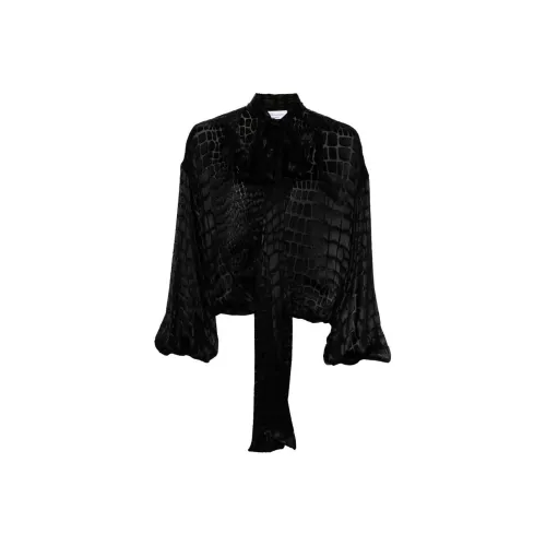 Blumarine Devoré Criss cross Blouse