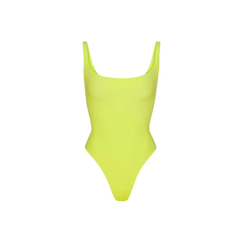 SKIMS FITS EVERYBODY SQUARE NECK BODYSUIT Bodysuits Women's DAFFODIL/Daffodil-0