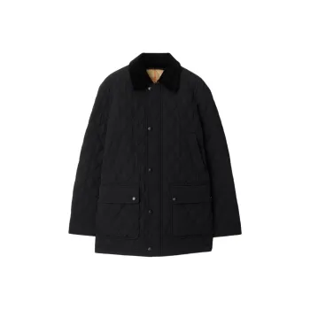 Burberry Long Sleeved Quilted Down Jacket