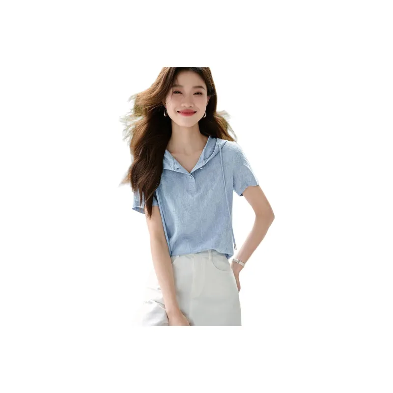 Mo Han Yi Mei Shirt Women's Blue-0