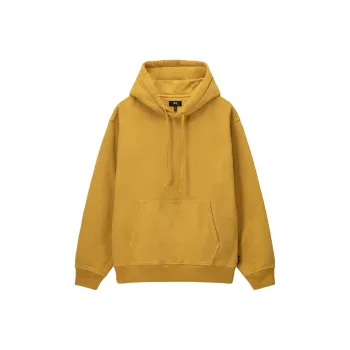 Stussy Pigment Dyed Fleece Hoodie Gold