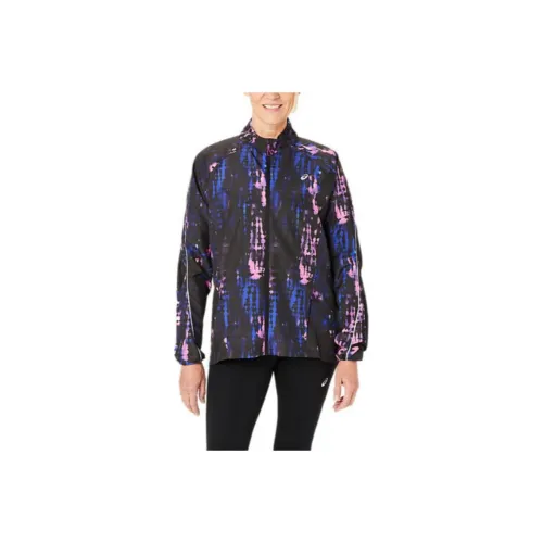 Asics ROADLITE-SHOW Jackets Coats Women's High-Performance Black/Bold Magenta