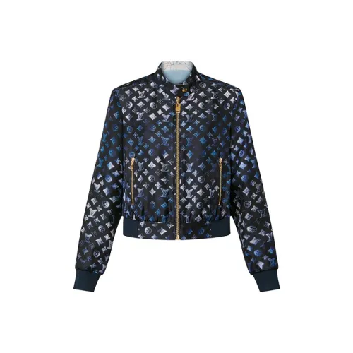 LOUIS VUITTON Reversible Map Print Bomber Jacket