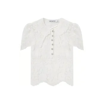 Self-portrait Set-in Sleeve T-Shirt Women's Pure White