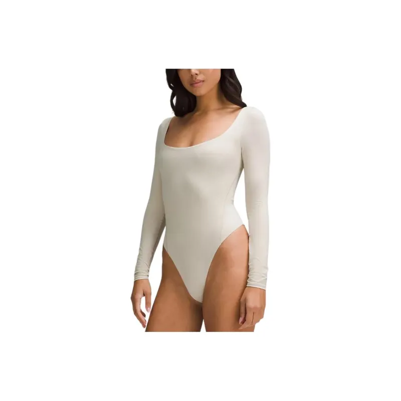 Lululemon Wundermost Ultra Soft Nulu Square Neck Long Sleeve Bodysuit Bodysuits Women's-1