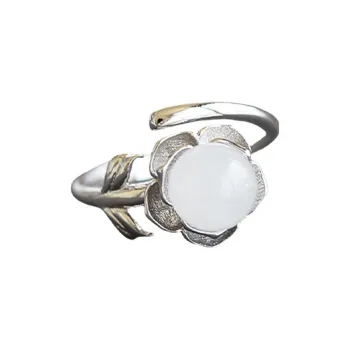 Jade Ink Love Hetian Jade Rings White Jade Women's