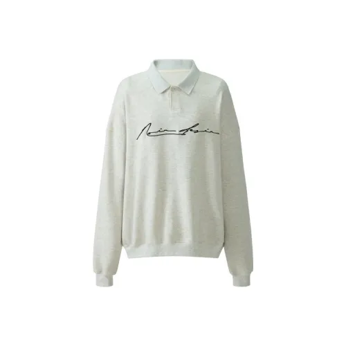 NOIR DESIR Polo Shirts Women's Light Gray