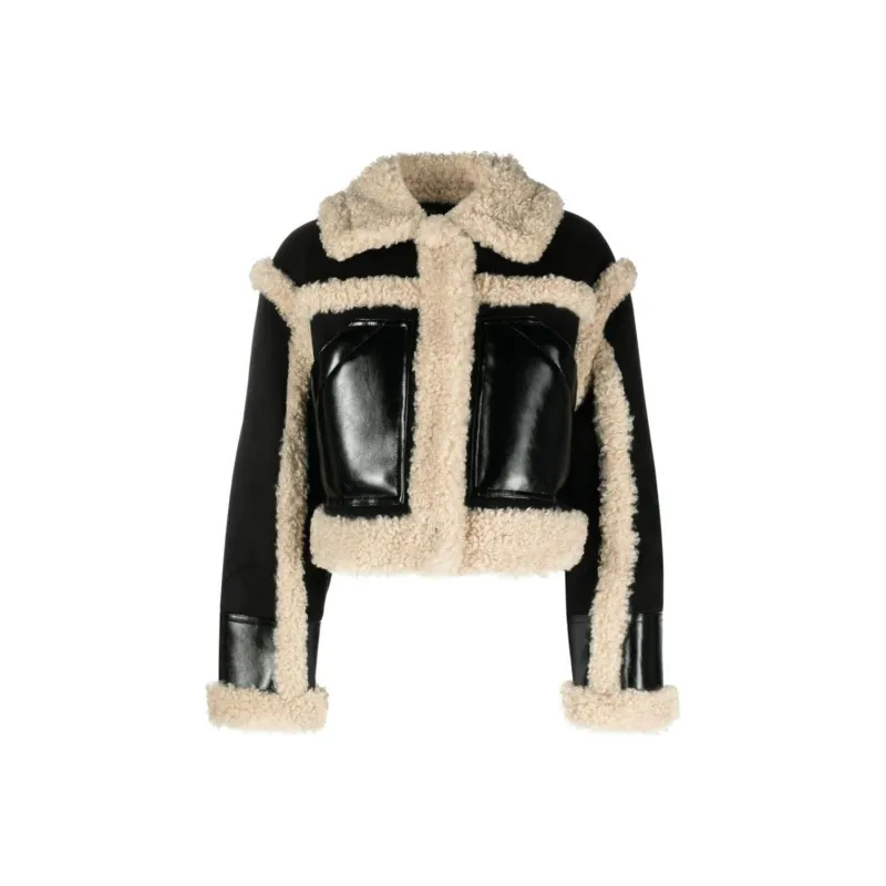 STAND STUDIO Edith Long Sleeved Cropped Jacket-0