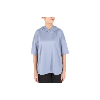 PUMA T-Shirts Women's Gray Blue