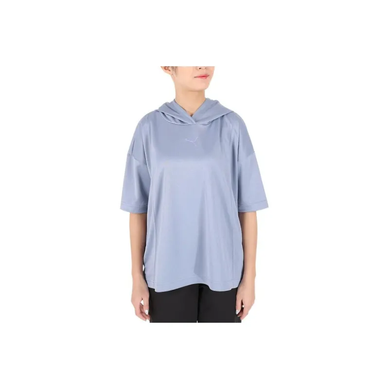 PUMA T-Shirts Women's Gray Blue-0