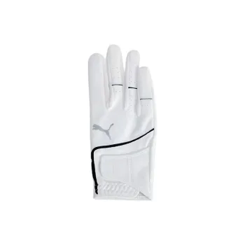 PUMA Leather Gloves Unisex White