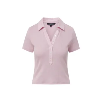 VERONICA BEARD SS24 Polo Shirt Women's Light Pink