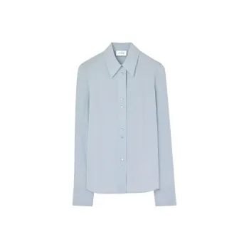St. John Long-sleeve Silk Shirt