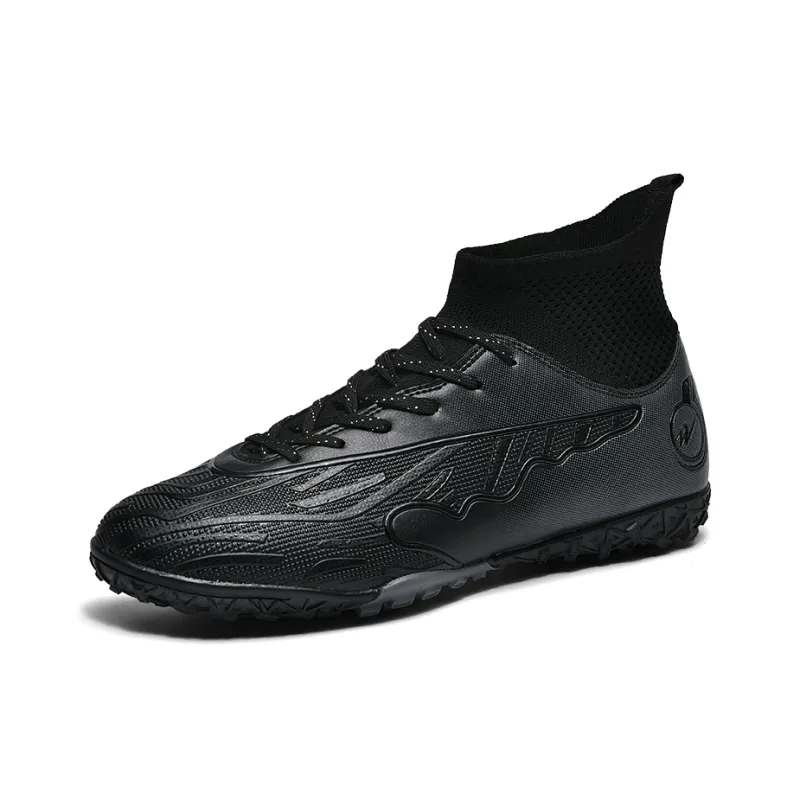 Binary TF Turf Cushioning Abrasion Resistant Lightweight Soccer Shoes Unisex Black-1