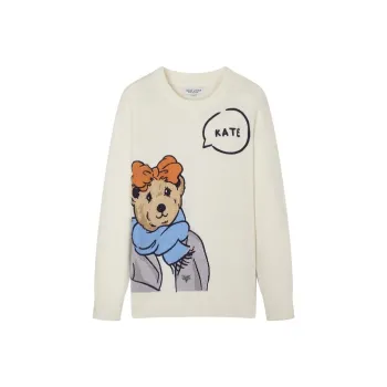 Teenie Weenie Cashmere Sweater Women's Ivory White